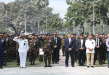 বিডিআর শহীদদের প্রতি প্রধানমন্ত্রীর শ্রদ্ধা নিবেদন