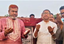 টাঙ্গাইলের বহু প্রতিক্ষিত পাথরঘাটা ব্রিজের ভিত্তিপ্রস্তর স্থাপন