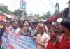 লালমোহনে কালাম হত্যার বিচারের দাবিতে মানববন্ধন : খুনিদের ফাঁসির দাবি