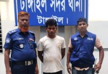 ধর্মীয় অবমাননার অভিযোগে টাঙ্গাইলে যুবক গ্রেপ্তার